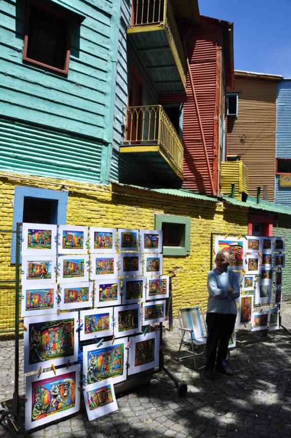 Arte a venda, em La Boca, Buenos Aires, capital da Argentina